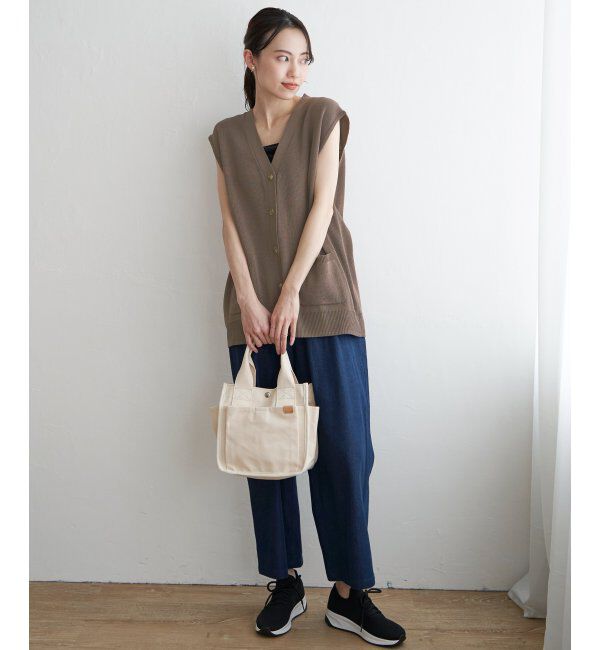 ikka「ハーフミラノニットベスト」|ニット・セーター|