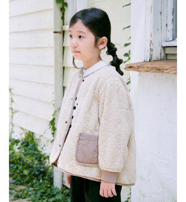ikka kids「【親子おそろい】2WAYキルトボアジャケット（110~160cm）」|その他|