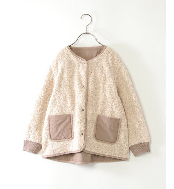 ikka kids「【親子おそろい】2WAYキルトボアジャケット（110~160cm）」|その他|