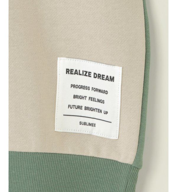 ikka kids「裏起毛斜めブロックストレーナー（120~160cm）」|Tシャツ・カットソー|