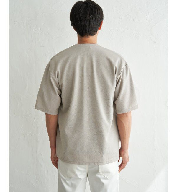 ikka「冷感DRY鹿の子5分袖カーディガン」|カーディガン|