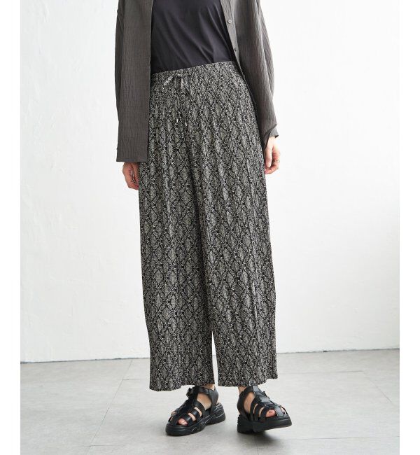 ikka「さらっとプリーツワイドパンツ」|その他|