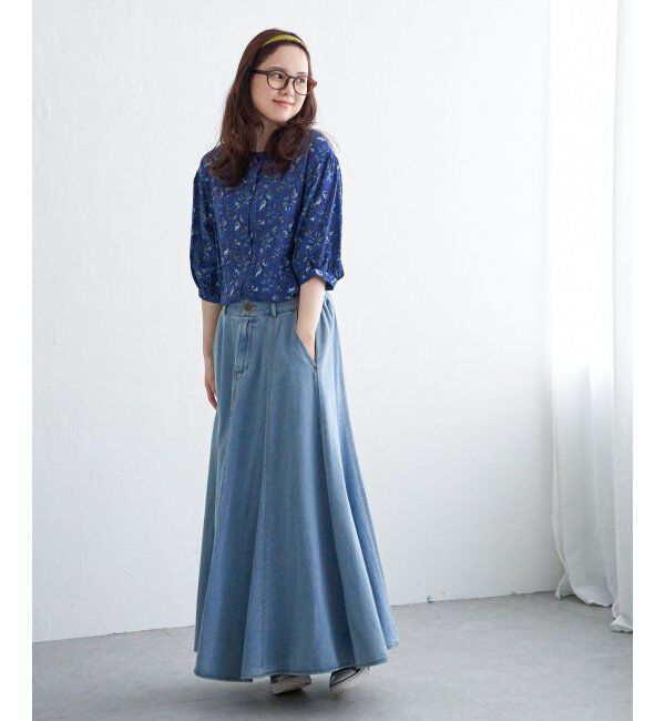 Lbc with Life「2WAYボタニカルプリントブラウス」|シャツ・ブラウス|