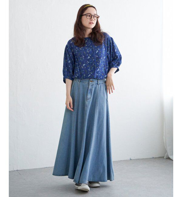 Lbc with Life「2WAYボタニカルプリントブラウス」|シャツ・ブラウス|