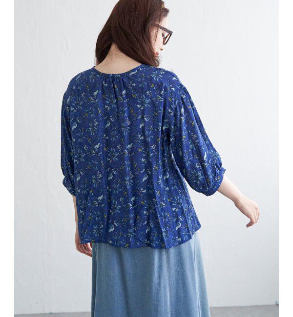 Lbc with Life「2WAYボタニカルプリントブラウス」|シャツ・ブラウス|