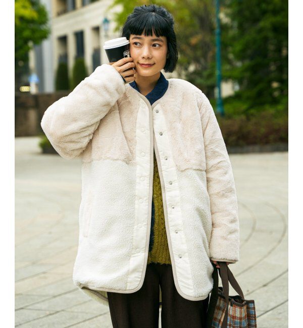 Lbc with Life「リバーシブルファーキルトコート」|その他|