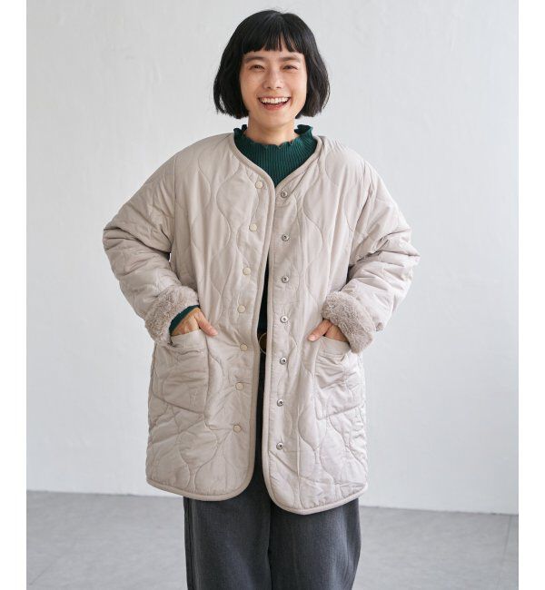 Lbc with Life「リバーシブルファーキルトコート」|その他|