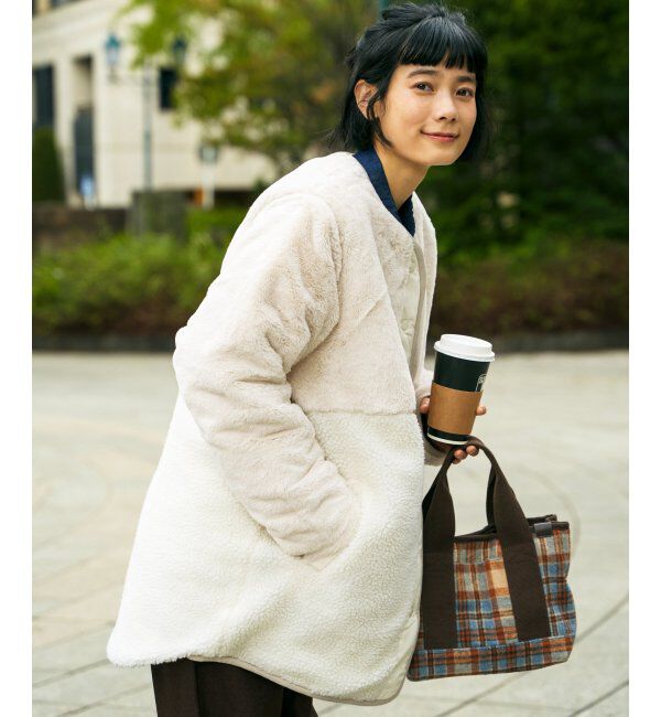 Lbc with Life「リバーシブルファーキルトコート」|その他|