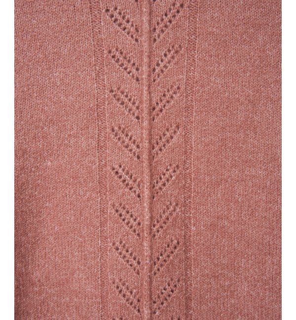 Lbc with Life「透かしラインバックスリットニット」|カーディガン|