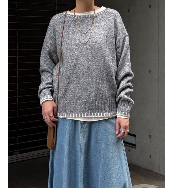 Lbc with Life「ラメノットヤーンハイショクニットPO」|カーディガン|