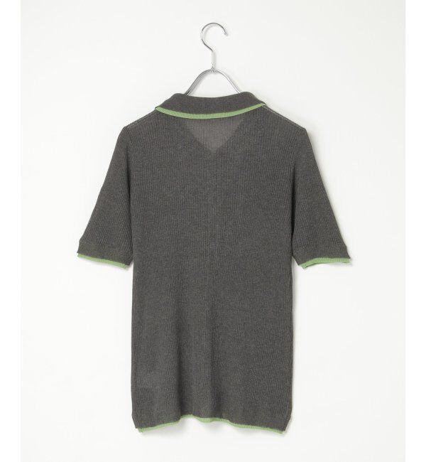 VENCE share style「麻タッチ襟付きカーディガン」|カーディガン|