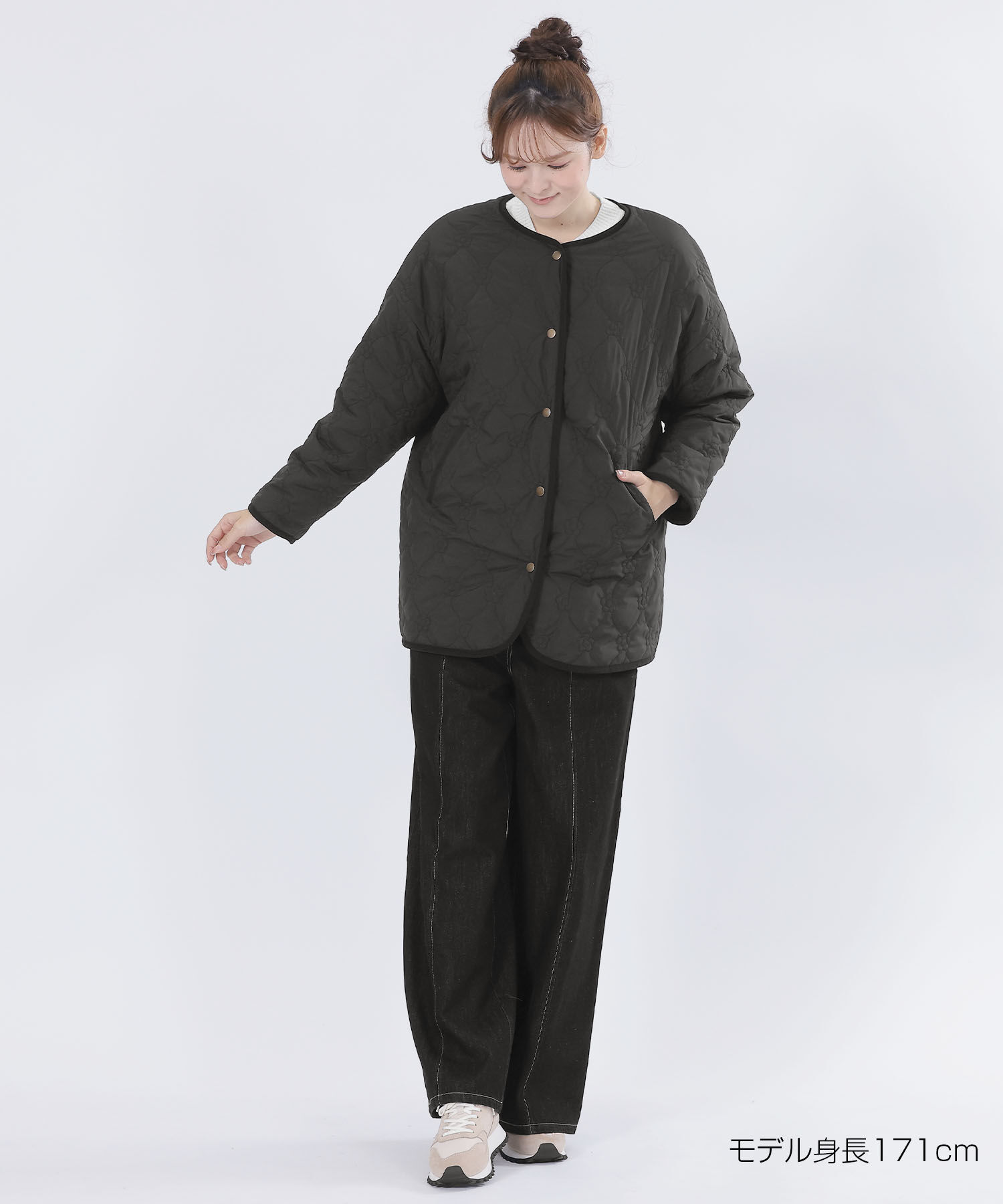 MARY QUANT「リバーシブル キルト ブルゾン」|ダウン|