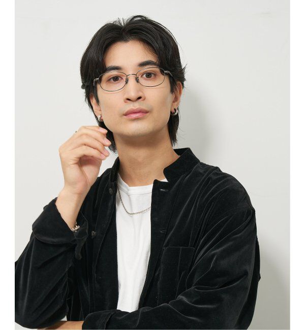  「【LOVE BY e.m.コラボ】&ldquo;atmosphere&rdquo;｜スクエア型メタルフレーム｜Zoff｜LOVE BY e.m. レンズ交換券付」|メガネ|