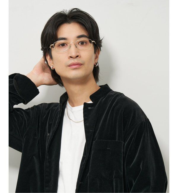  「【LOVE BY e.m.コラボ】&ldquo;atmosphere&rdquo;｜スクエア型メタルフレーム｜Zoff｜LOVE BY e.m. レンズ交換券付」|メガネ|