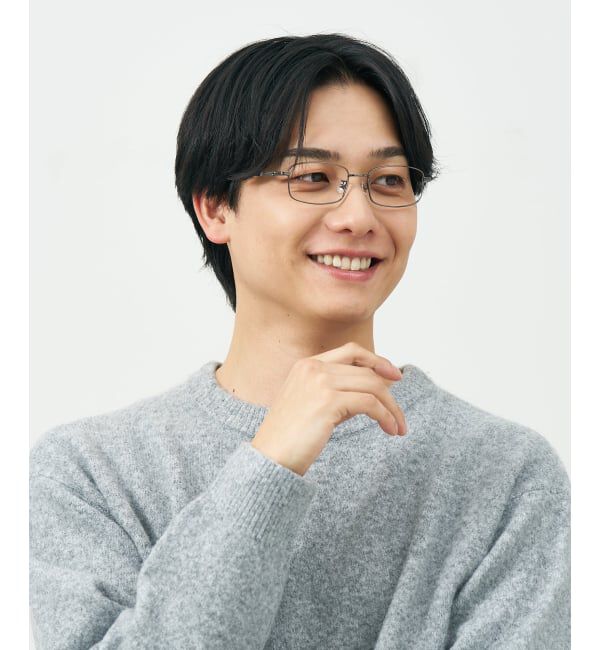  「ウェリントン 横長 メガネ | メタルフレーム 眼鏡 伊達メガネ 度付き 度なし ユニセックス レンズ交換券付」|メガネ|