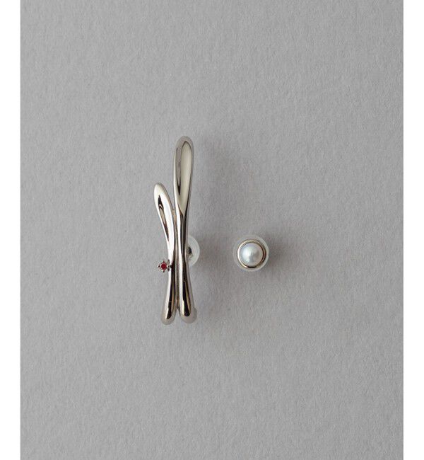 ete「ハッピーカムカム ラビット フローピアス」|ピアス|プラチナム