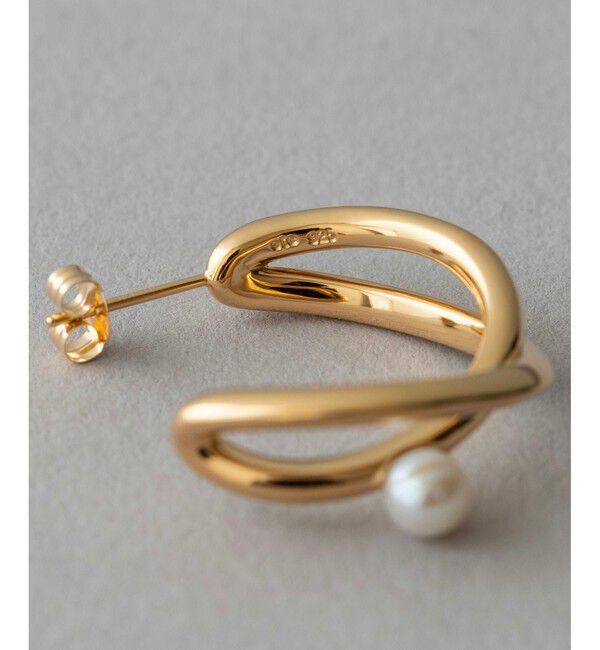 ete「パール ワンストローク ピアス」|ピアス|