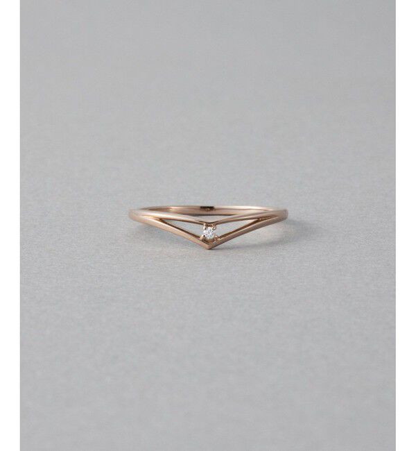 ete「[ムーンリット] K18MPG ダイヤモンド リング」|リング|ピンクゴールド