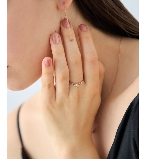 ete「[ムーンリット] K18MPG ダイヤモンド リング」|リング|