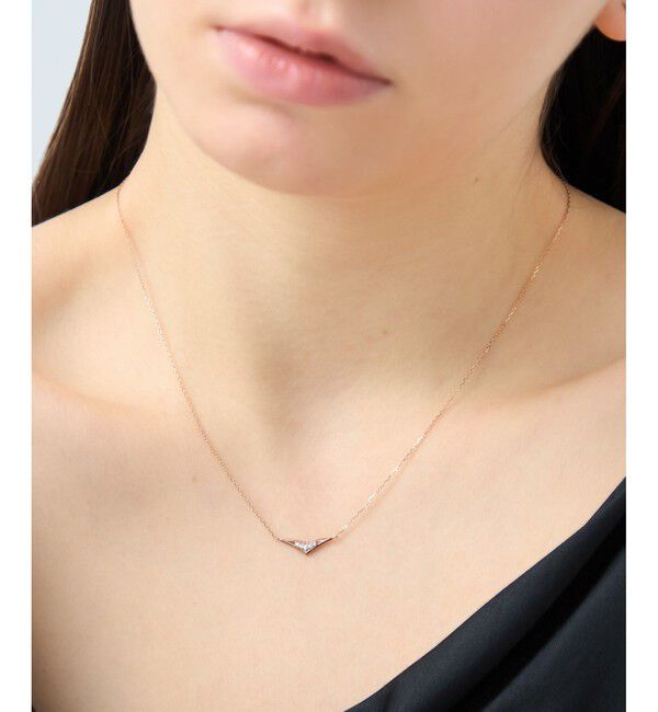 ete「[ムーンリット] K18MPG ダイヤモンド ネックレス」|ネックレス|