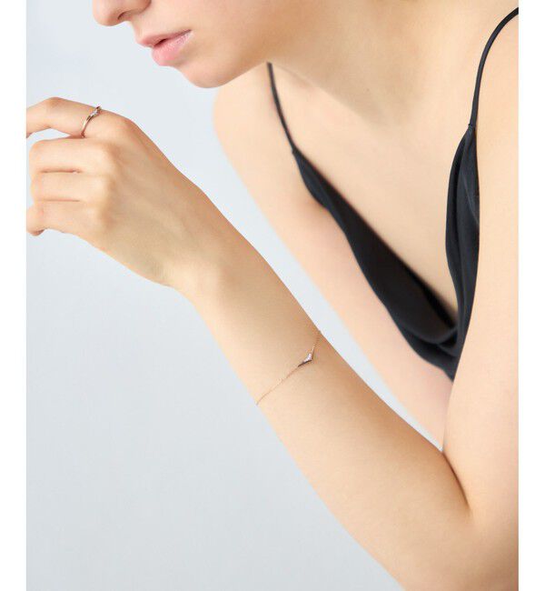 ete「[ムーンリット] K18MPG ダイヤモンド ブレスレット」|ブレスレット・バングル|