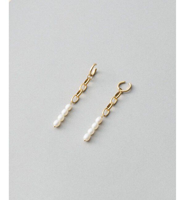 Jouete「イヤリング チェーン&times;パール」|イヤリング|