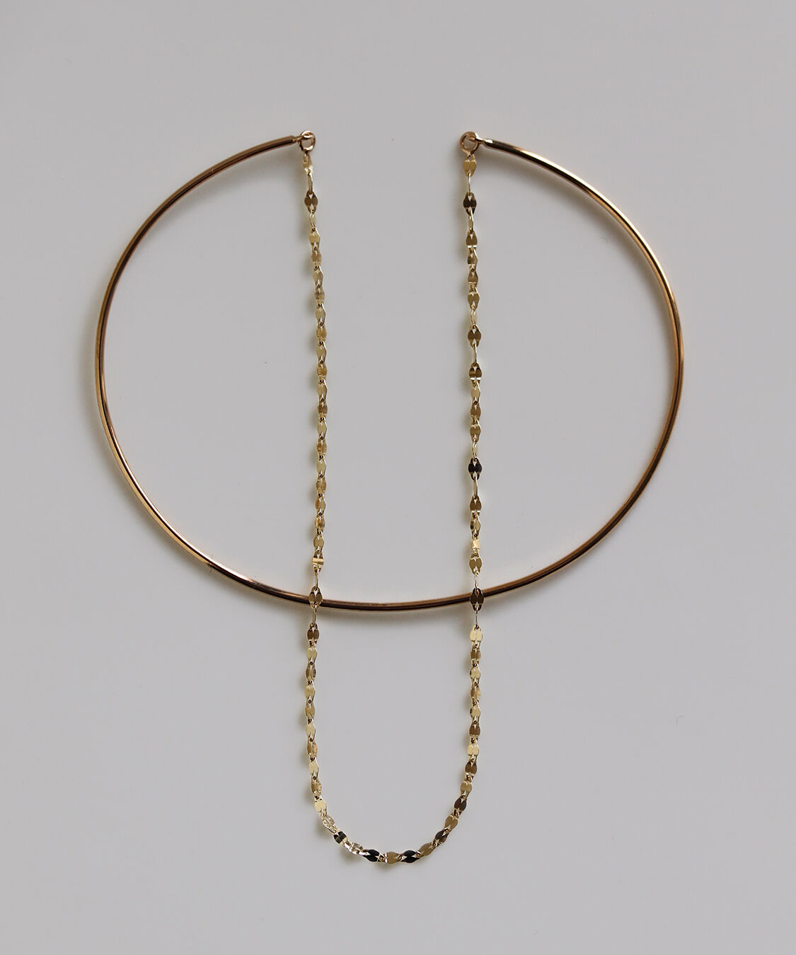  「ゴールド エクレアチェーン バングル | K10YG」|ブレスレット・バングル|