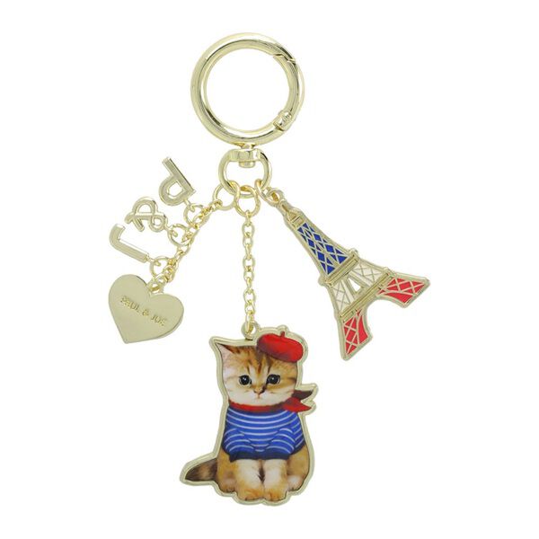 PAUL&JOE「パリジェンヌなヌネットのキーリング／ポール＆ジョー」|チャーム・キーホルダー|ﾇﾈｯﾄ･ｲﾝ･ﾊﾟﾘｽ