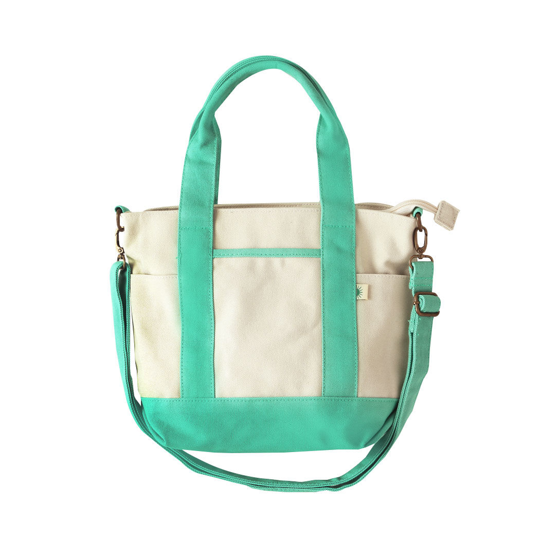 BACKYARD FAMILY「2wayトートバッグ トートバッグ キャンバス 2wayトートバッグ ファスナー付き レディース」|トートバッグ|ブルー3