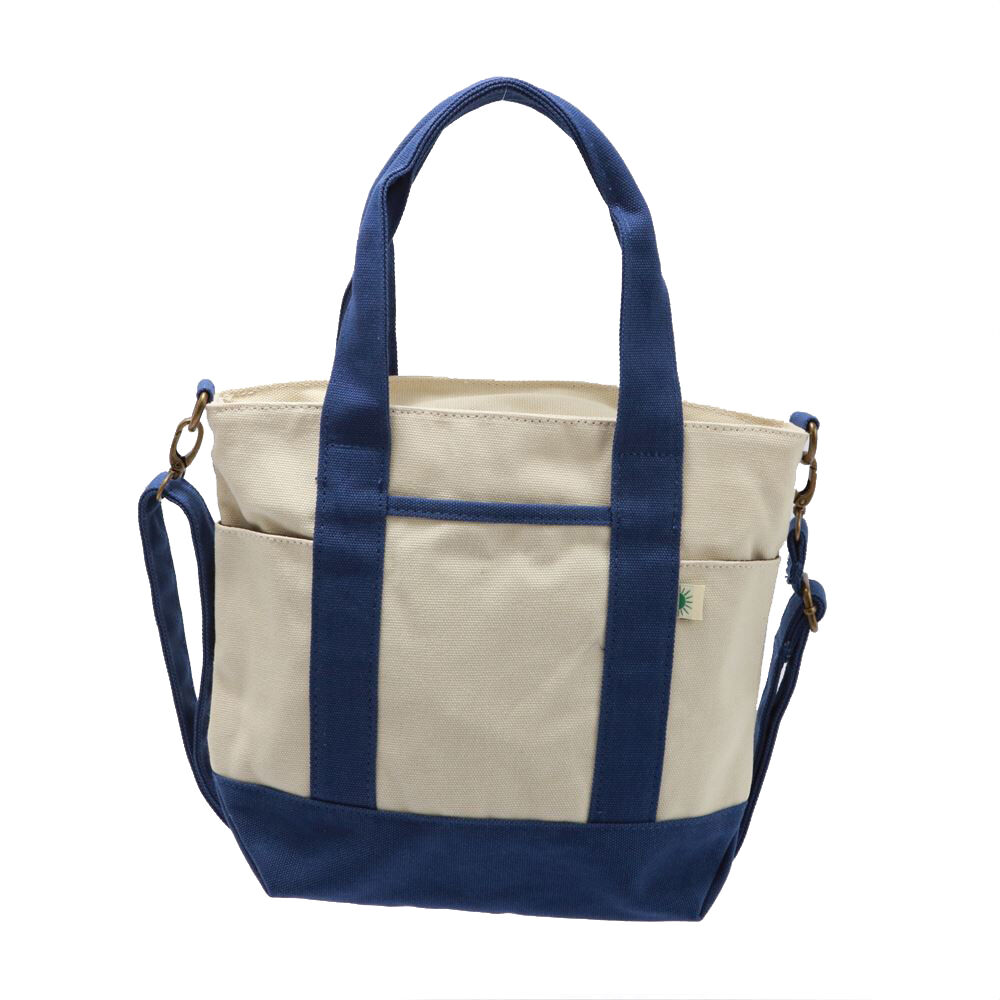 BACKYARD FAMILY「2wayトートバッグ トートバッグ キャンバス 2wayトートバッグ ファスナー付き レディース」|トートバッグ|ブルー5