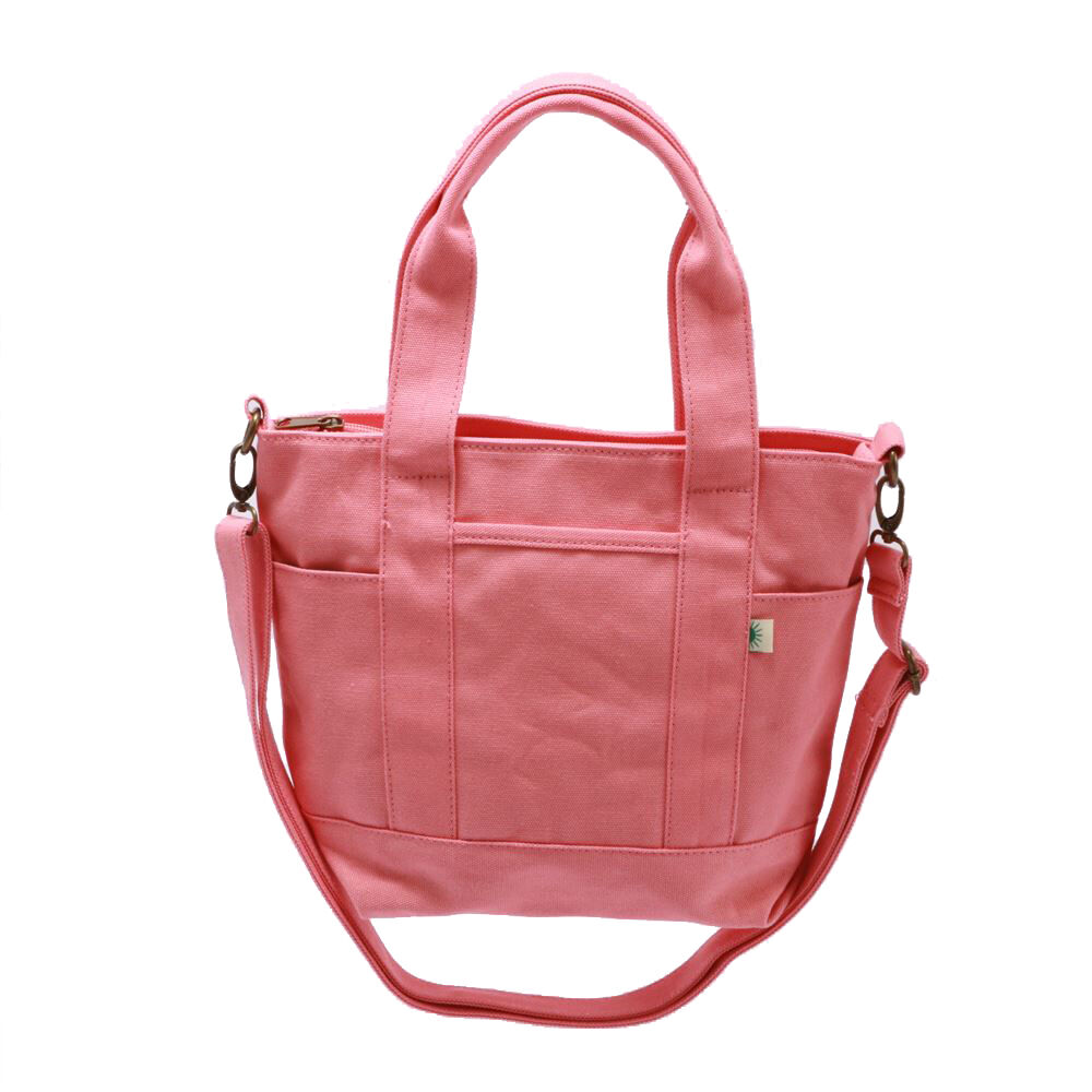 BACKYARD FAMILY「2wayトートバッグ トートバッグ キャンバス 2wayトートバッグ ファスナー付き レディース」|トートバッグ|ピンク1