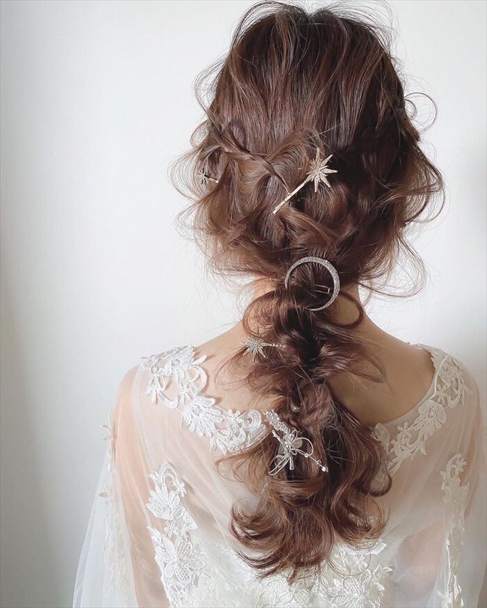 BACKYARD FAMILY「ブライダル ヘアアクセサリー 通販 ヘアピン 7本セット 星 大きめ スターモチーフ おしゃれ」|その他|