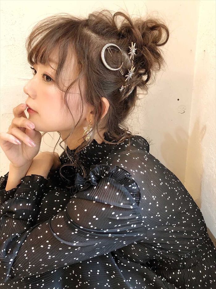 BACKYARD FAMILY「ブライダル ヘアアクセサリー 通販 ヘアピン 7本セット 星 大きめ スターモチーフ おしゃれ」|その他|