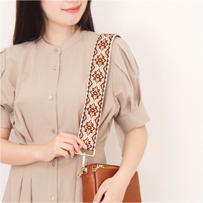 BACKYARD FAMILY「ショルダーストラップ バッグ 刺繍 通販 ショルダーベルト バッグ用 幅広 太め バック バック用」|その他|