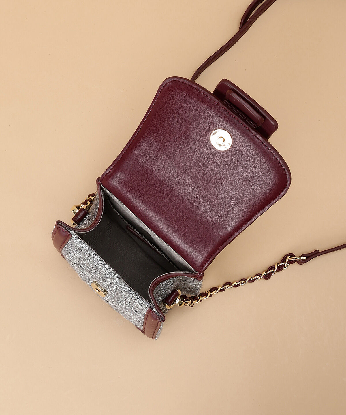 Samantha Thavasa「ツイードショルダーバッグ　縦型」|ショルダー・メッセンジャー|