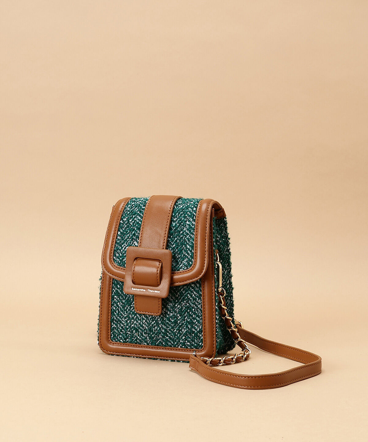 Samantha Thavasa「ツイードショルダーバッグ　縦型」|ショルダー・メッセンジャー|