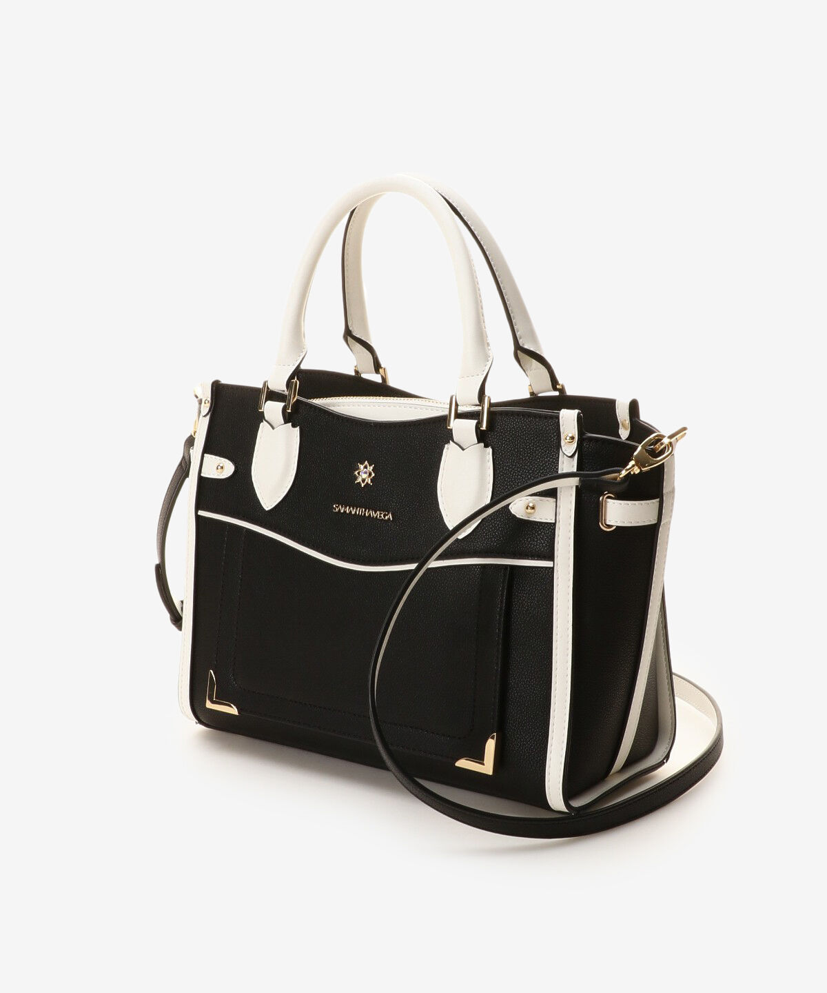 Samantha Vega「シンプルビジューハンドバッグ」|ハンドバッグ|