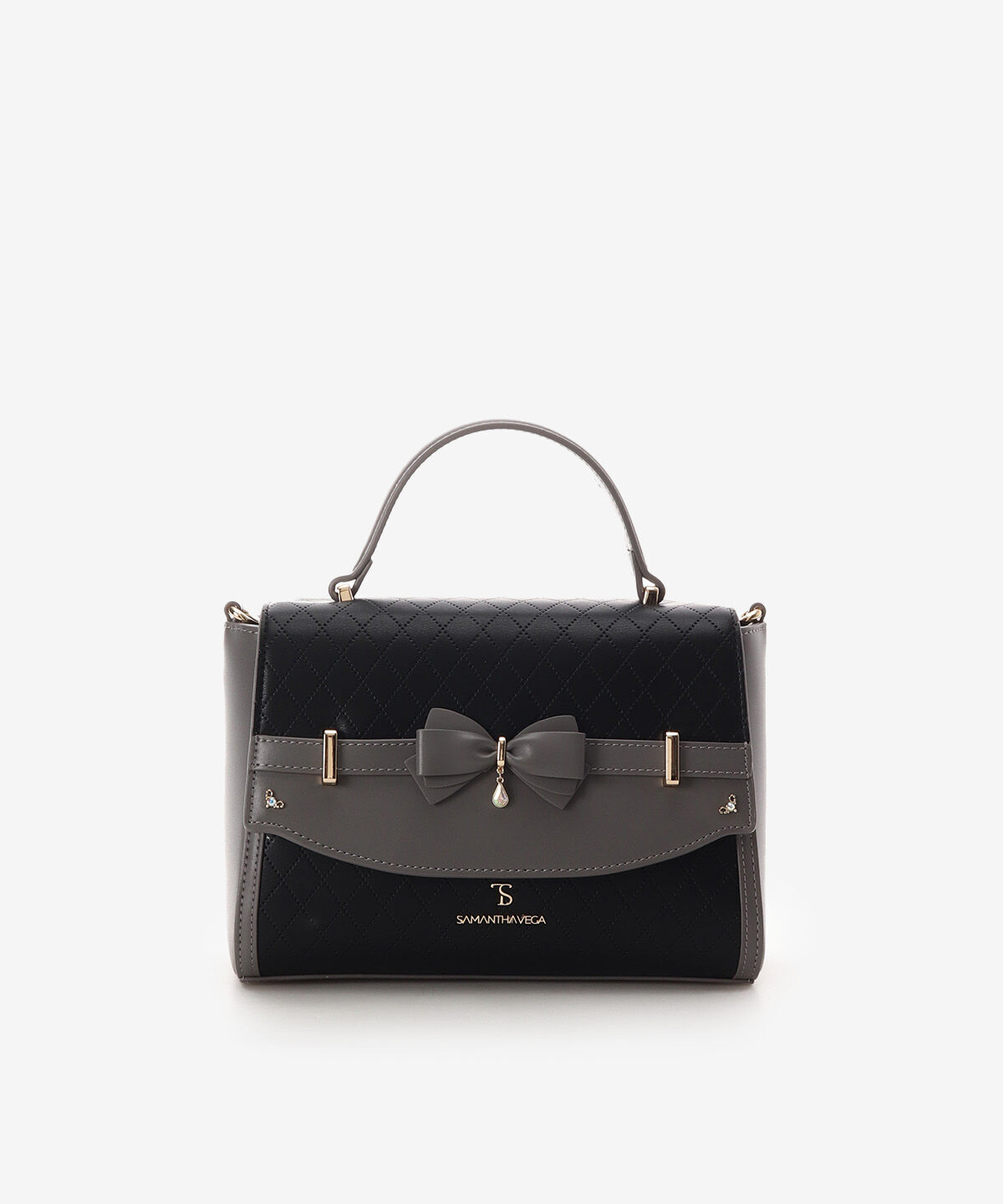 Samantha Vega「キルティングアクセントリボンショルダーバッグ」|ショルダー・メッセンジャー|