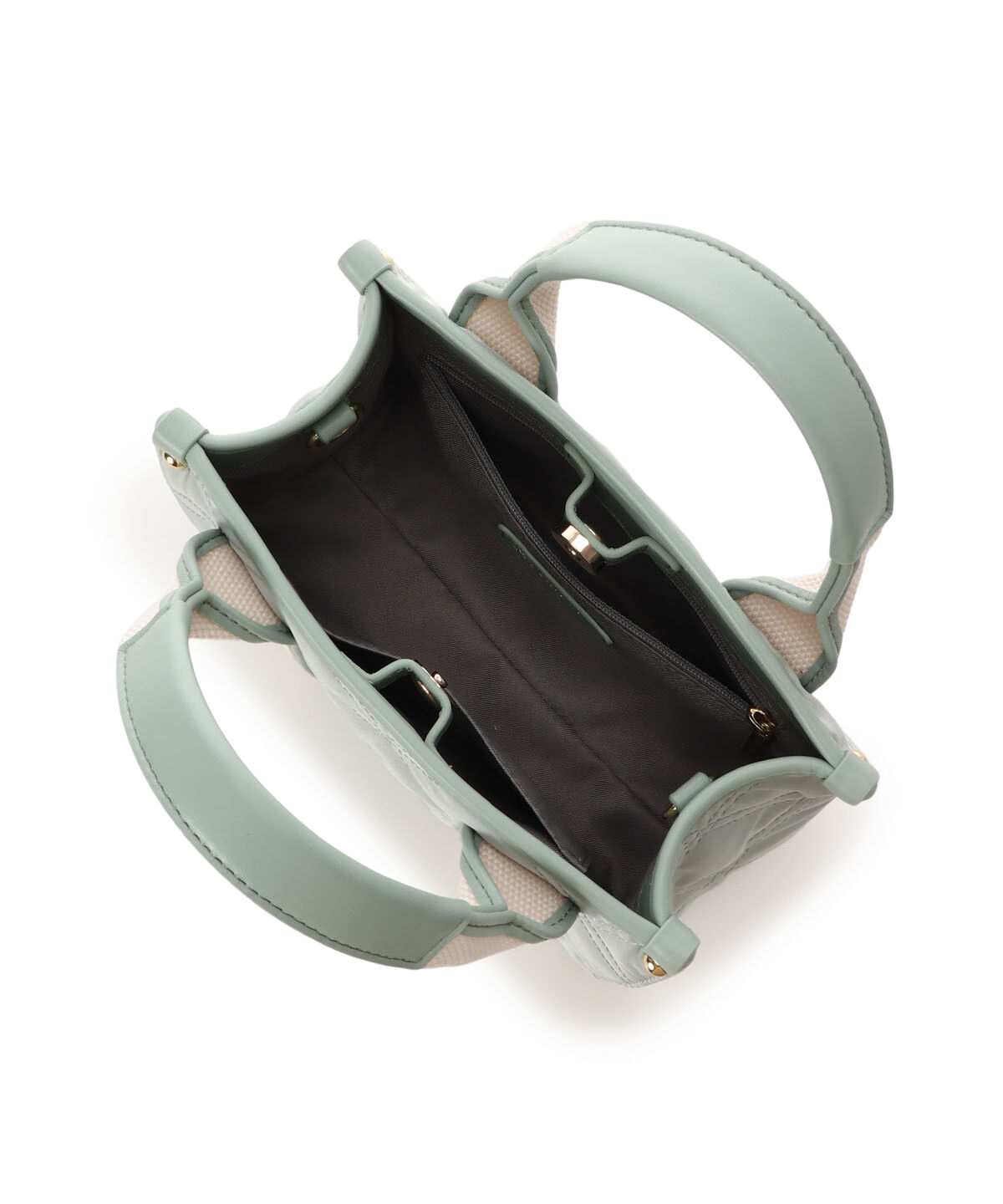 Samantha Vega「ロゴテープキルティングハンドバッグ（ミニ）」|ショルダー・メッセンジャー|