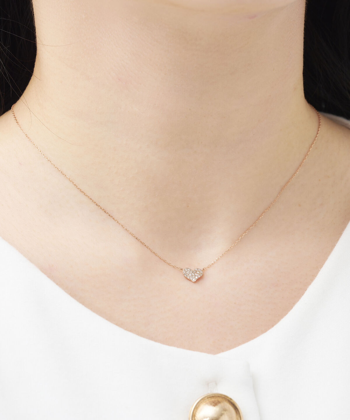 Samantha Tiara「K18 PG パーフェクトハートインフィニティネックレス（小）」|ネックレス|