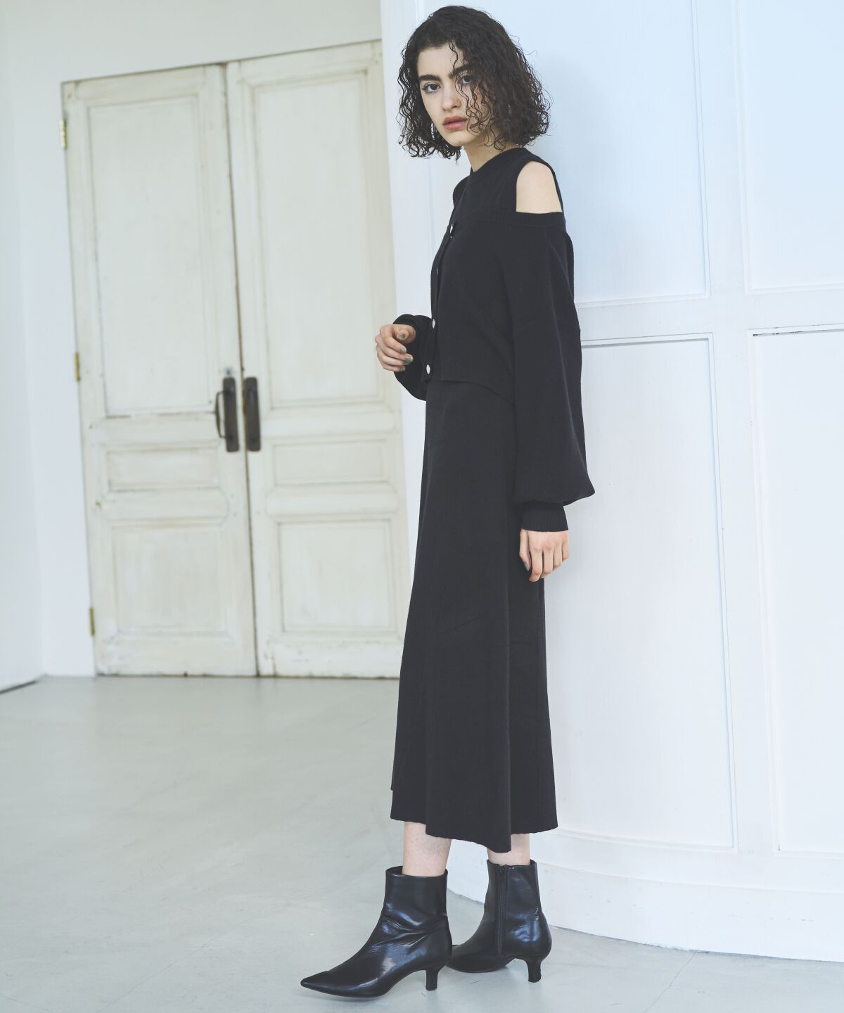 アンドクチュール「アンサンブルニットワンピース」|ワンピース|