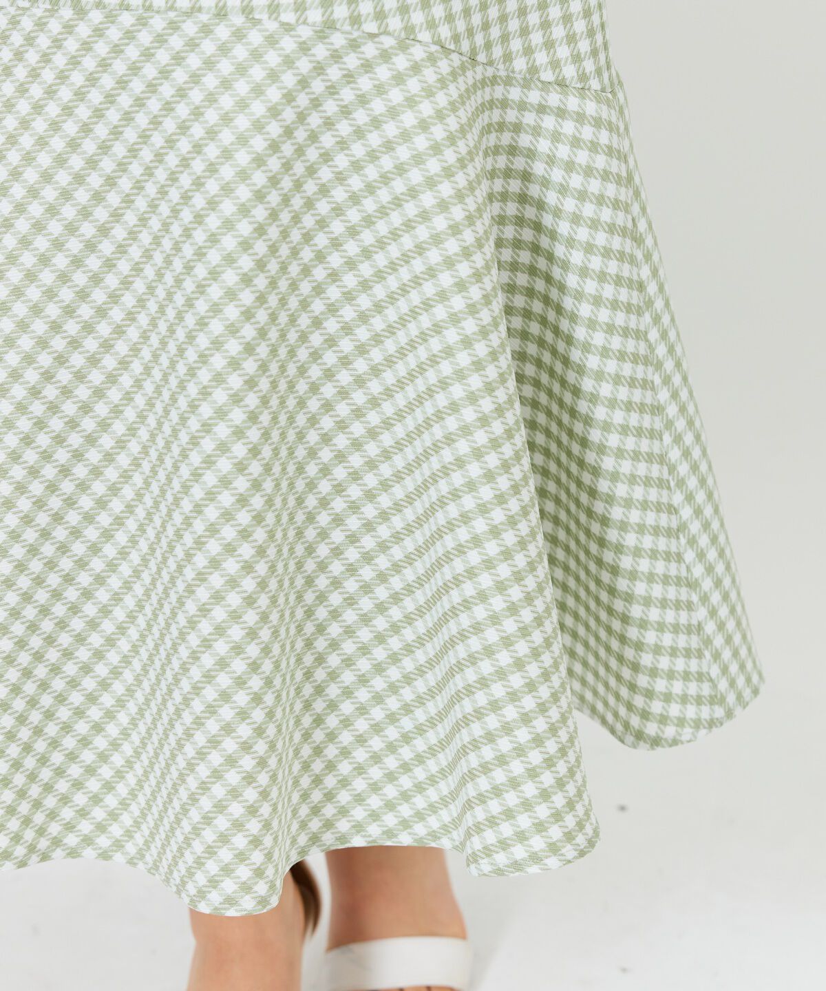 アンドクチュール「千鳥柄マーメイドスカート」|フレア|