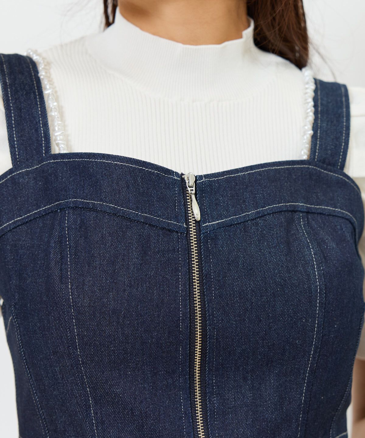 アンドクチュール「ウォッシュドデニムセットアップ」|ワンピース|