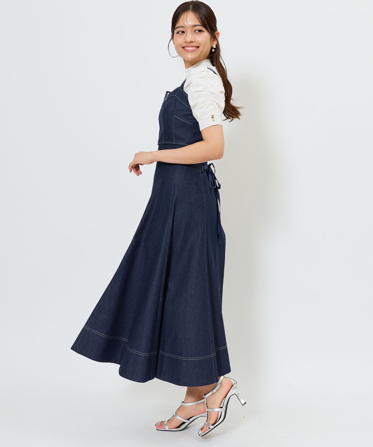 アンドクチュール「ウォッシュドデニムセットアップ」|ワンピース|