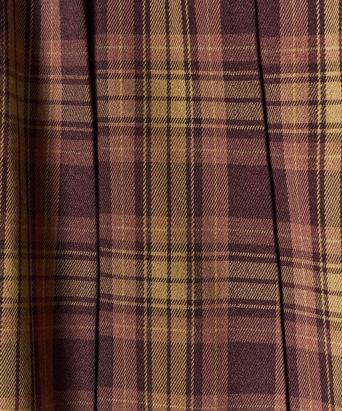 REDYAZEL「ダブルベルトチェックプリーツミニスカート」|フレア|