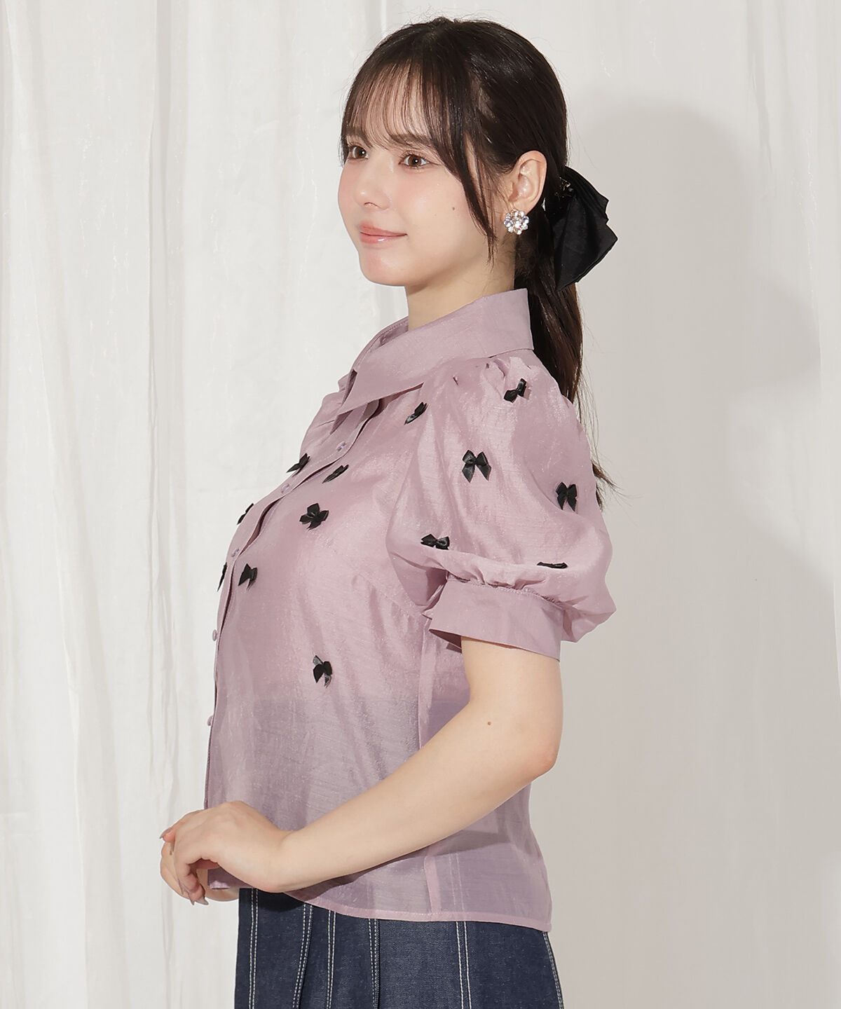 WILLSELECTION「リボンシアーブラウス」|シャツ・ブラウス|