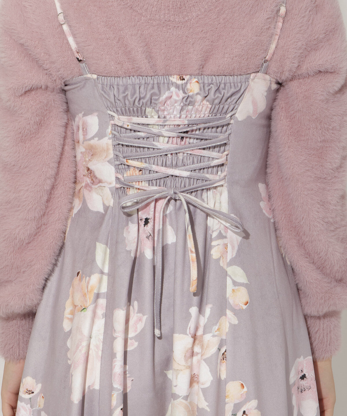 WILLSELECTION「シャギーニット&times;フレアワンピース」|ワンピース|