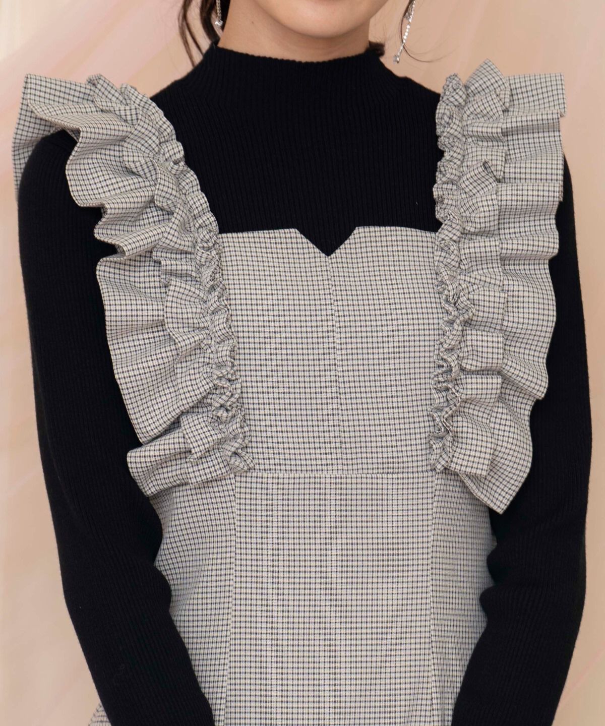 WILLSELECTION「フリルショルダースリットワンピース」|ワンピース|