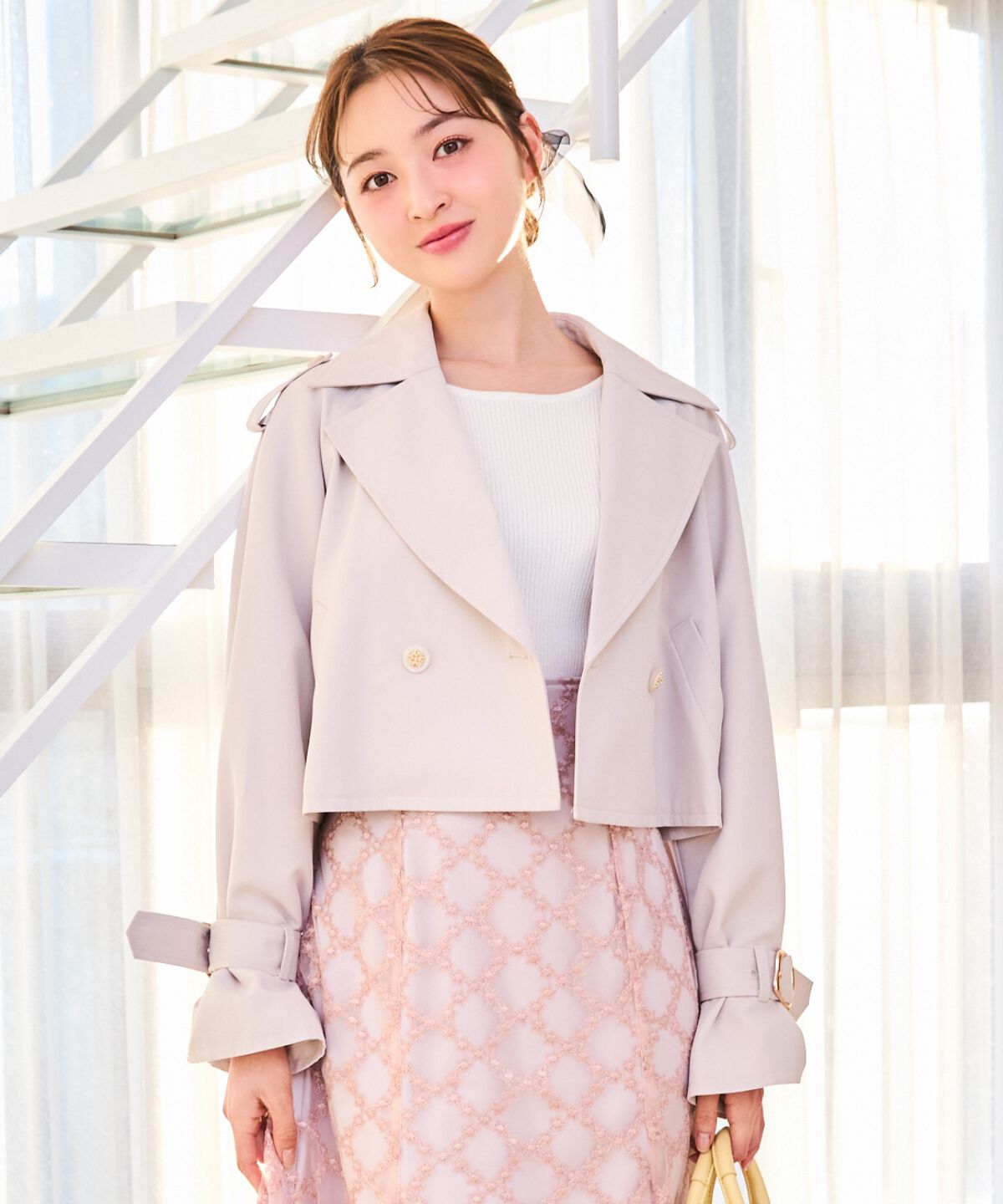 WILLSELECTION「キャンディスリーブショートトレンチコート」|トレンチコート|