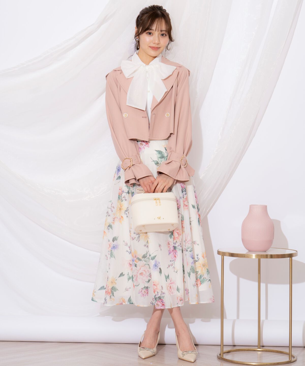 WILLSELECTION「キャンディスリーブショートトレンチコート」|トレンチコート|